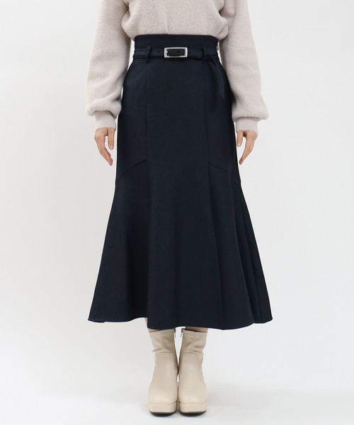 ASTORIA ODIER（アストリアオディール）の「【美人百花掲載】ウールライクベルト付きマーメイドスカート（スカート・レディース・チャコールグレー/ブラウン/ネイビー・SMALL/MEDIUM/LARGE）」の17枚目の写真