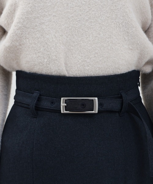 ASTORIA ODIER（アストリアオディール）の「【美人百花掲載】ウールライクベルト付きマーメイドスカート（スカート・レディース・チャコールグレー/ブラウン/ネイビー・SMALL/MEDIUM/LARGE）」の20枚目の写真