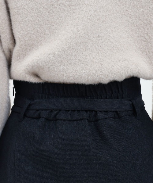 ASTORIA ODIER（アストリアオディール）の「【美人百花掲載】ウールライクベルト付きマーメイドスカート（スカート・レディース・チャコールグレー/ブラウン/ネイビー・SMALL/MEDIUM/LARGE）」の21枚目の写真