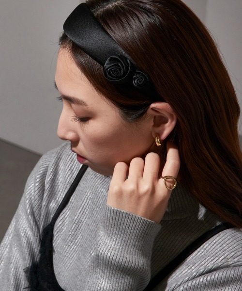 セール】【MAISON BREEZE reveur】ローズカチューシャ バラヘア