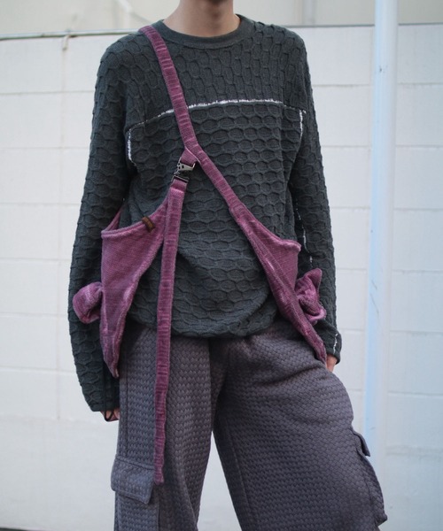grapevine by k3(グレープバインバイケースリー)の「HEXAGON LONG SLEEVES TEE(ニット/セーター・メンズ・チャコール・M)」の13枚目の写真
