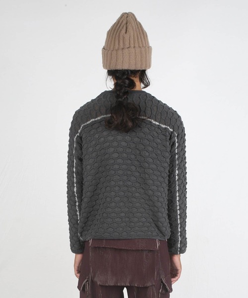 grapevine by k3(グレープバインバイケースリー)の「HEXAGON LONG SLEEVES TEE(ニット/セーター・メンズ・チャコール・M)」の3枚目の写真