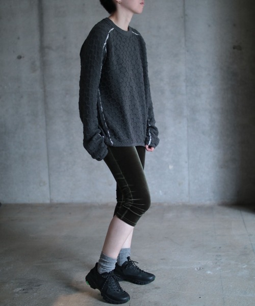 grapevine by k3(グレープバインバイケースリー)の「HEXAGON LONG SLEEVES TEE(ニット/セーター・メンズ・チャコール・M)」の18枚目の写真