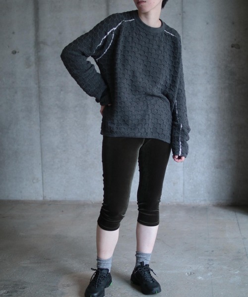 grapevine by k3(グレープバインバイケースリー)の「HEXAGON LONG SLEEVES TEE(ニット/セーター・メンズ・チャコール・M)」の19枚目の写真