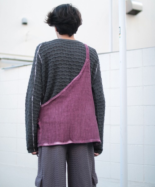 grapevine by k3(グレープバインバイケースリー)の「HEXAGON LONG SLEEVES TEE(ニット/セーター・メンズ・チャコール・M)」の14枚目の写真