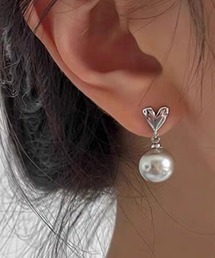 パール&ハートピアス