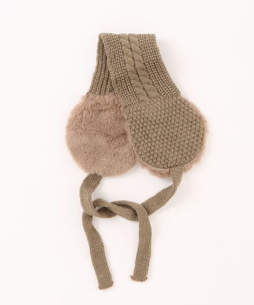 Bambin（ボンバン）の「【 Bambin / ボンバン 】 ニット イヤーマフ（イヤーマフ・キッズ・カーキ/ブラウン・FREE）」の10枚目の写真