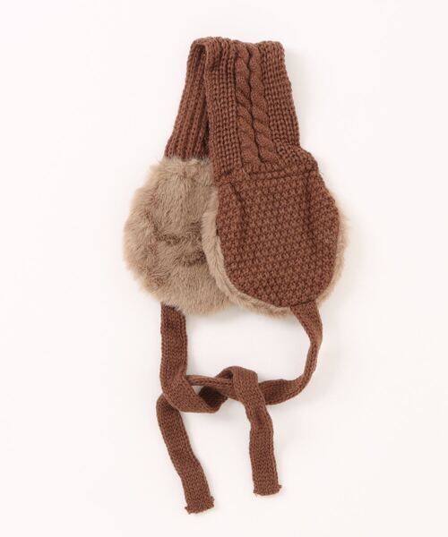 Bambin（ボンバン）の「【 Bambin / ボンバン 】 ニット イヤーマフ（イヤーマフ・キッズ・カーキ/ブラウン・FREE）」の11枚目の写真