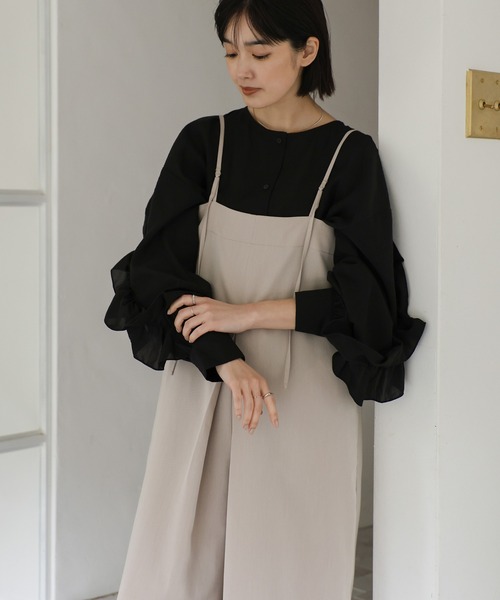 select MOCA Et(セレクトモカエト)の「【Et】Ruffled Sleeve Blouse(シャツ/ブラウス・レディース・ブラック/ホワイト・FREE)」の21枚目の写真