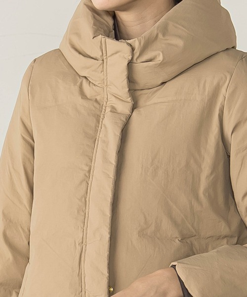 ketty（ケティ）の「マイクロタフタミドルダウンコート（ダウンジャケット/コート・レディース・ベージュ/ブラック/ライトグレー/オフホワイト・M）」の15枚目の写真