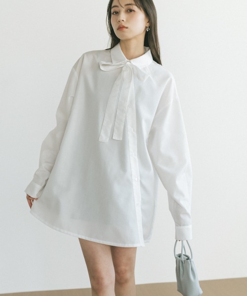 VANNIE U（ヴァニーユー）の「ボウタイチュニックシャツ（シャツ