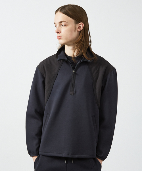 DESIGNWORKS(デザインワークス)の「【セットアップ対応】ダンボール ハーフジップ アノラック(スウェット・メンズ・ブラック/ネイビー/ホワイト・46/48/50)」の13枚目の写真