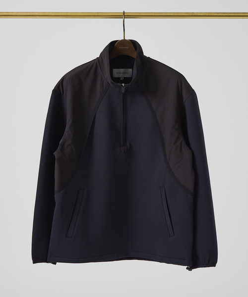 DESIGNWORKS(デザインワークス)の「【セットアップ対応】ダンボール ハーフジップ アノラック(スウェット・メンズ・ブラック/ネイビー/ホワイト・46/48/50)」の14枚目の写真