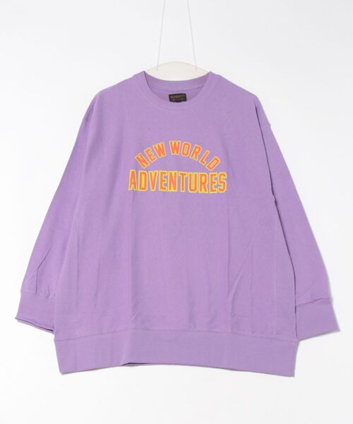 MARKEY'S(マーキーズ)の「長袖リブロンティー/おとな(Tシャツ/カットソー・レディース・ラベンダー/オレンジ/ライトグリーン/オフホワイト・170cm)」の4枚目の写真