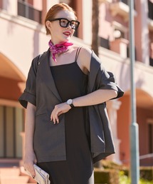 BONLECILL（ボンルシール）の「〈接触冷感 / 抗菌防臭〉 カップ付きダブルストラップキャミソールワンピース（ワンピース）」