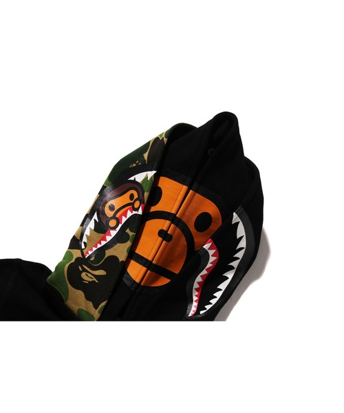 MILO SHARK ZIP DOUBLE HOODIE（パーカー）｜A BATHING APE（ア