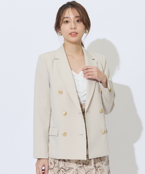 AND COUTURE（アンドクチュール）の「ダブルテーラードジャケット 