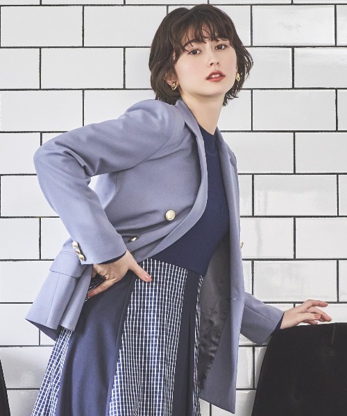 AND COUTURE（アンドクチュール）の「ダブルテーラードジャケット 