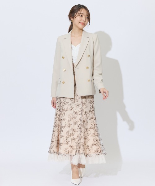 AND COUTURE（アンドクチュール）の「ダブルテーラードジャケット 
