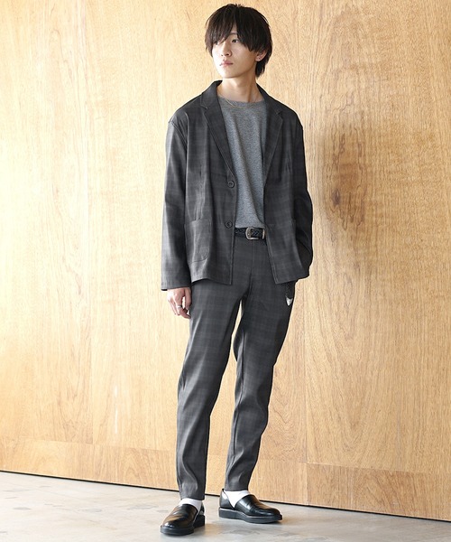 DIESEL ブラック テーラードジャケットパンツセット150 セール】【MinoriTY】ツイルテーラードジャケットセットアップ