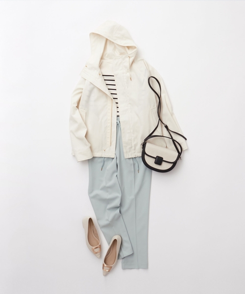 OPAQUE.CLIP（オペークドットクリップ）の「【抗菌防臭加工】ゴールドメタルポインテッドデザインパンプス（パンプス・レディース・オフホワイト/ブラック・02/03）」の3枚目の写真