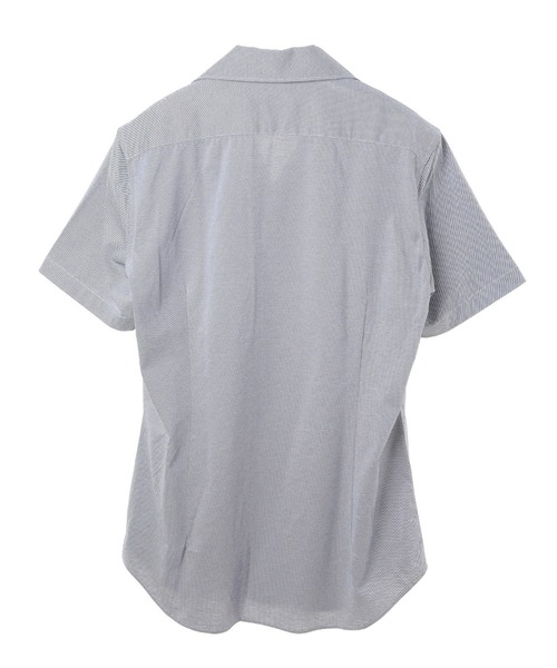 CROWDED CLOSET（クラウデッドクローゼット）の「〈DISNOTICED/ディスノーティス〉ツイルジャージハーフスリーブシャツ（シャツ/ブラウス・メンズ・ホワイト/ネイビー・02/03/04）」の9枚目の写真