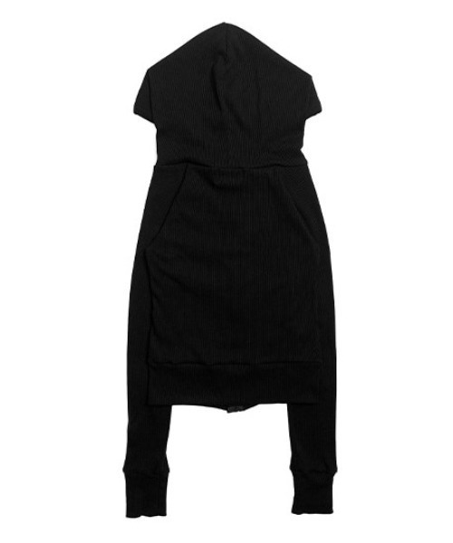 anyonemore（エニワンモア）の「クロップドリブニットジップパーカー（パーカー・レディース・ブラック・FREE）」の14枚目の写真