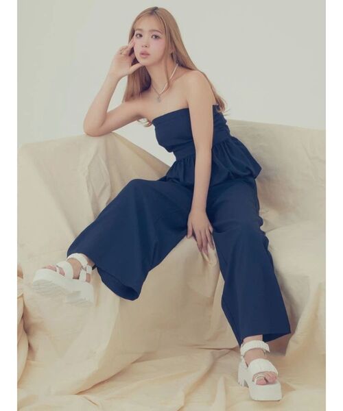 CALNAMUR（カルナムール）の「BIJOU RING GYATHER SPORTS SANDALS/ビジューリングギャザースポーツサンダル（サンダル・レディース・ブラック/ホワイト・SMALL/MEDIUM/LARGE）」の5枚目の写真