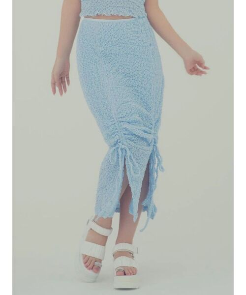 CALNAMUR（カルナムール）の「BIJOU RING GYATHER SPORTS SANDALS/ビジューリングギャザースポーツサンダル（サンダル・レディース・ブラック/ホワイト・SMALL/MEDIUM/LARGE）」の6枚目の写真