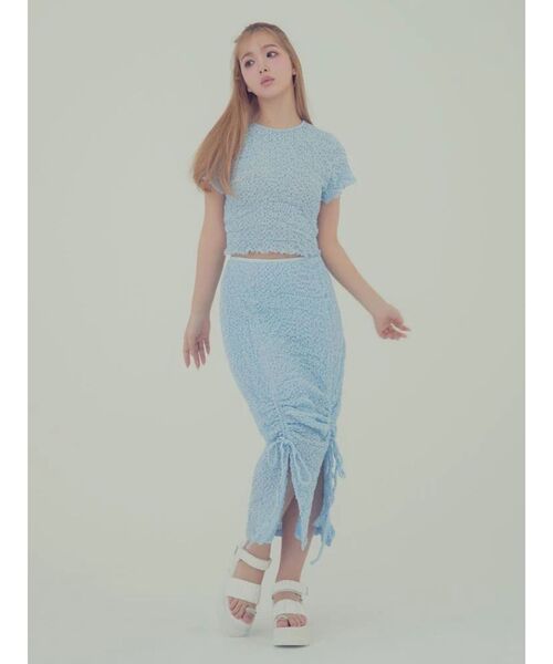 CALNAMUR（カルナムール）の「BIJOU RING GYATHER SPORTS SANDALS/ビジューリングギャザースポーツサンダル（サンダル・レディース・ブラック/ホワイト・SMALL/MEDIUM/LARGE）」の7枚目の写真