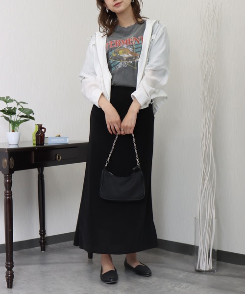 libelle more（リベル モア）の「シアーマウンテンパーカー　フード付きブルゾン（マウンテンパーカー・レディース・ブラック/ベージュ/オフホワイト/カーキ/ミント・M）」の7枚目の写真