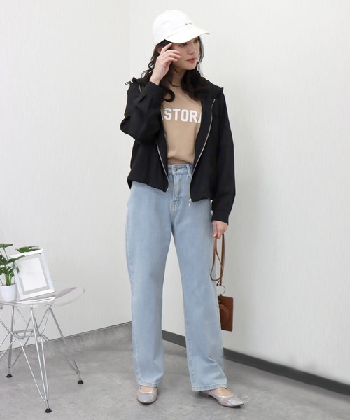 libelle more（リベル モア）の「シアーマウンテンパーカー　フード付きブルゾン（マウンテンパーカー・レディース・ブラック/ベージュ/オフホワイト/カーキ/ミント・M）」の20枚目の写真