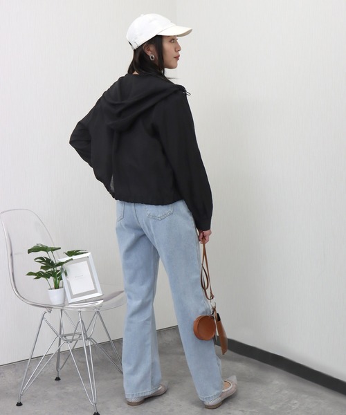 libelle more（リベル モア）の「シアーマウンテンパーカー　フード付きブルゾン（マウンテンパーカー・レディース・ブラック/ベージュ/オフホワイト/カーキ/ミント・M）」の21枚目の写真