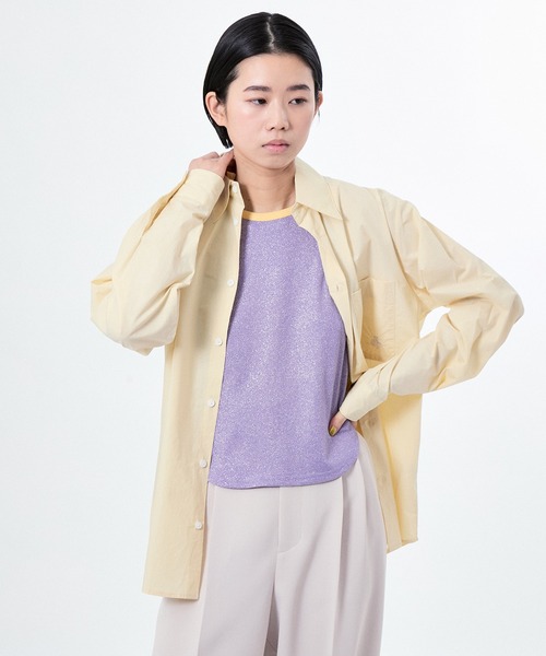 M TO R(ムウトアール)の「LAME RIB TANK TOP(タンクトップ・レディース・ラベンダー/ブラック/ホワイト・40/38/42)」の6枚目の写真