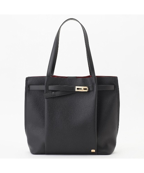 LA BAGAGERIE(ラバガジェリー)の「コンビカラーA4トートバッグ(トートバッグ・レディース・ブラック/グレイッシュベージュ/アイボリー/ダークベージュ・FREE)」の3枚目の写真