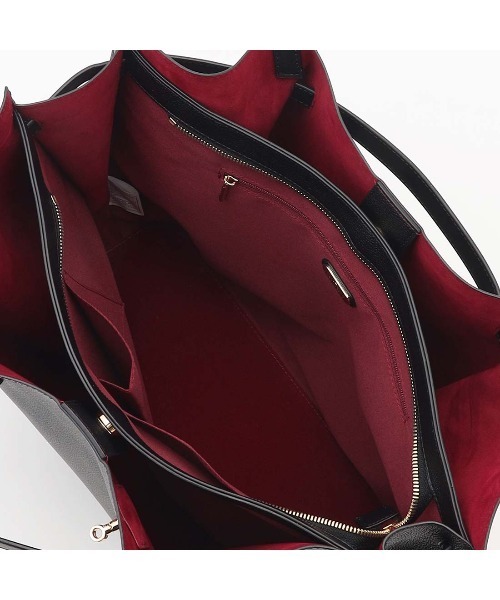 LA BAGAGERIE(ラバガジェリー)の「コンビカラーA4トートバッグ(トートバッグ・レディース・ブラック/グレイッシュベージュ/アイボリー/ダークベージュ・FREE)」の12枚目の写真