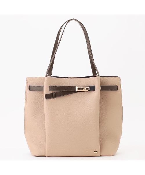 LA BAGAGERIE(ラバガジェリー)の「コンビカラーA4トートバッグ(トートバッグ・レディース・ブラック/グレイッシュベージュ/アイボリー/ダークベージュ・FREE)」の14枚目の写真