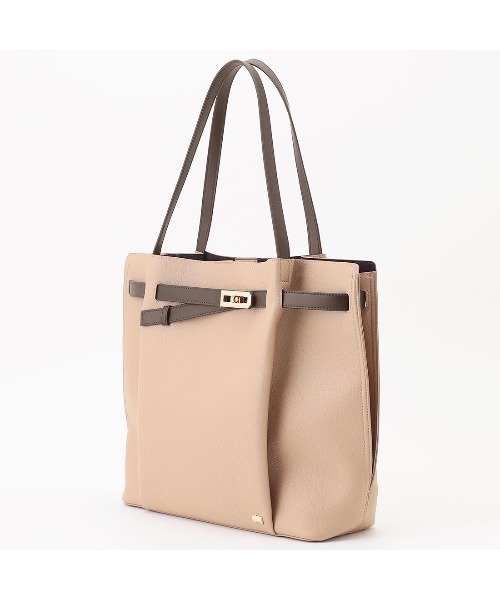 LA BAGAGERIE(ラバガジェリー)の「コンビカラーA4トートバッグ(トートバッグ・レディース・ブラック/グレイッシュベージュ/アイボリー/ダークベージュ・FREE)」の16枚目の写真