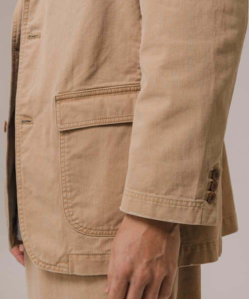 Couture d'adam（クチュールドアダム）の「COUTURE D’ADAM(クチュール ド アダム) Aged Sack JK / Chino（テーラードジャケット・メンズ・ベージュ・40/42）」の10枚目の写真
