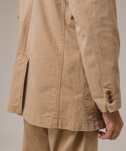 Couture d'adam（クチュールドアダム）の「COUTURE D’ADAM(クチュール ド アダム) Aged Sack JK / Chino（テーラードジャケット・メンズ・ベージュ・40/42）」の11枚目の写真