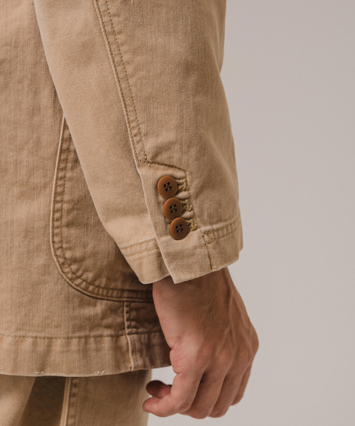 Couture d'adam（クチュールドアダム）の「COUTURE D’ADAM(クチュール ド アダム) Aged Sack JK / Chino（テーラードジャケット・メンズ・ベージュ・40/42）」の12枚目の写真