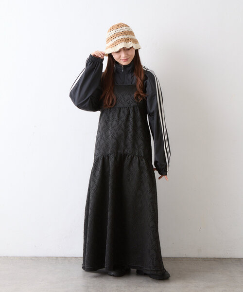 BIRTHDAY BAR（バースデイバー）の「ペーパー編みバケットハット（ハット・レディース・アイボリー/ブラック・0）」の9枚目の写真