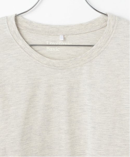 LOVETOXIC（ラブトキシック）の「【ベーシック】【GOODPRICE】【綿100％】長袖Tシャツ（Tシャツ/カットソー・キッズ・ホワイト系その他/ブラック/オフホワイト・L:160cm/LL(170cm)/S:140cm/M:150cm/130cm）」の9枚目の写真