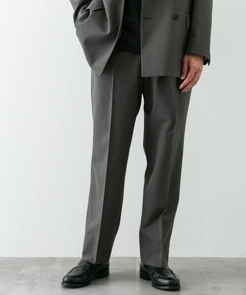 URBAN RESEARCH DOORS（アーバンリサーチドアーズ）の「『イージーケア』LIFE STYLE TAILOR　ストレッチオックス2タックパンツ（スーツパンツ・メンズ・ブラック/グレー・LARGE/MEDIUM）」の19枚目の写真