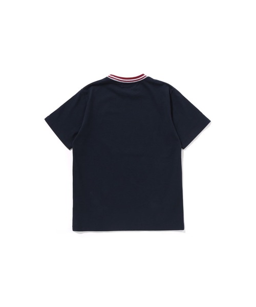 A BATHING APE（アベイシングエイプ）の「BAPE LOGO TEE（Tシャツ/カットソー・キッズ・ホワイト/ネイビー・150/160）」の4枚目の写真