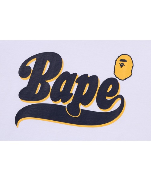 A BATHING APE（アベイシングエイプ）の「BAPE LOGO TEE（Tシャツ/カットソー・キッズ・ホワイト/ネイビー・150/160）」の5枚目の写真