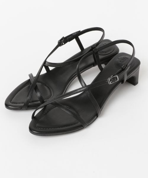 ジーナシス☆【eL】Narrow Strap Sandal ブラック Lサイズ セール】【eL】Narrow Strap Sandal/286420（サンダル）｜eL