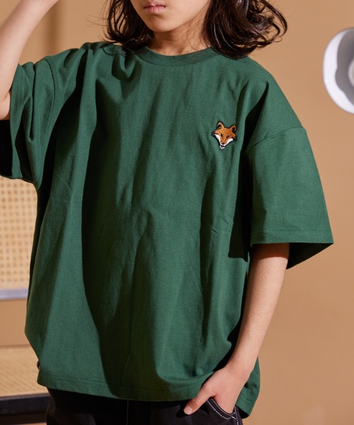 PAIRMANON STREET】キツネ刺繍 半袖 Tシャツ（Tシャツ