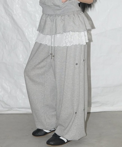 フリルスウェットパンツ /Frill Sweat Pants | FICTION TOKYO