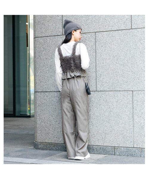 algy（アルジー）の「オールインワン風フリルセットアップ（その他パンツ・キッズ・ミント/インディゴブルー/グレー・SMALL/MEDIUM/X-SMALL/XX-SMALL）」の5枚目の写真